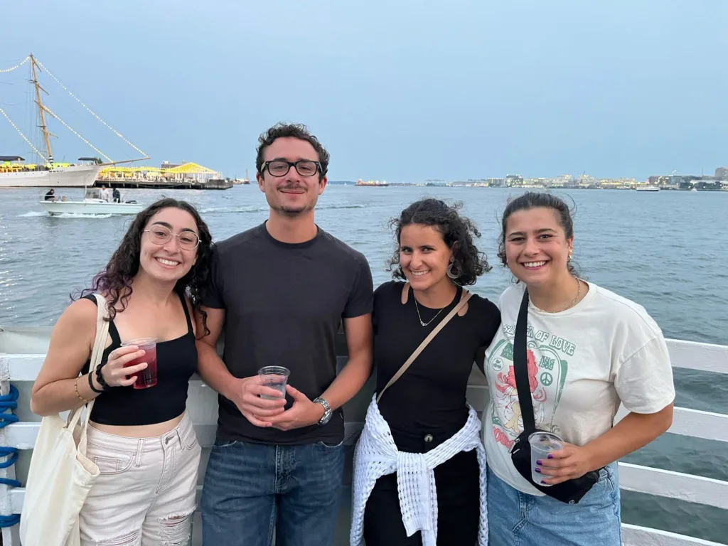 Photo of IACT Coordinators Rina Gersten (Washington University in St. Louis), Jacob Wilson (University of Colorado, Boulder), Alina Mizrahi (Northeastern University), and Ellie Fromstein (Boston University)